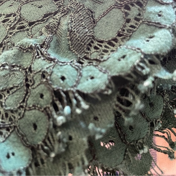 BARDOT Latoya Hunt Green Lace Sheath Midi Dress size US 8/M - Picture 8 of 11